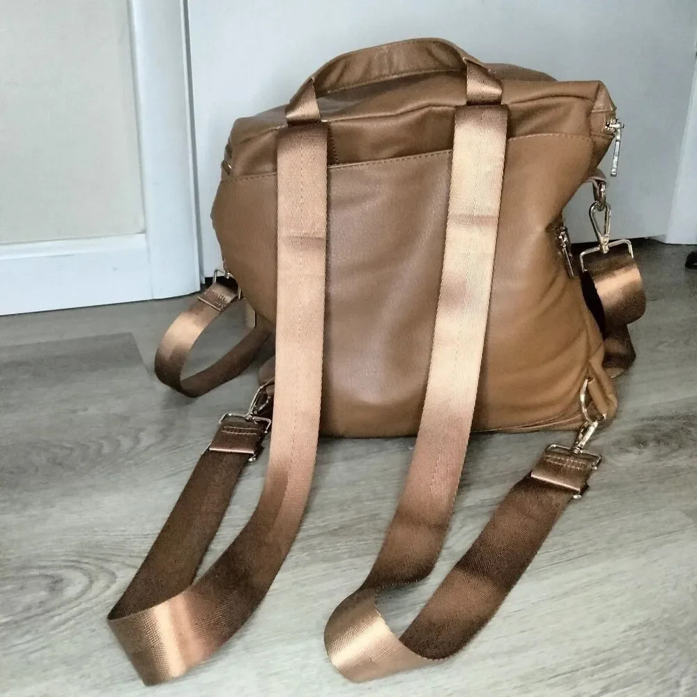 Miss Fong Backpack Diaper Bag Fawn design